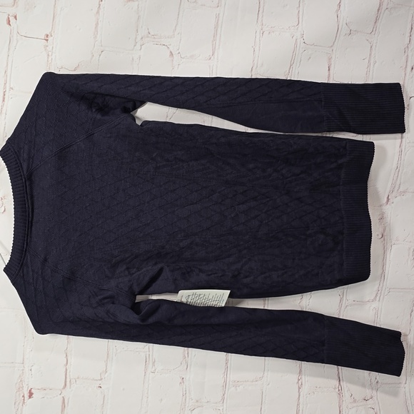 Lululemon Restless Pullover Crewneck Thumbholes Midnight Navy Womens Size 2 NWT - Picture 13 of 16